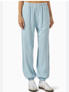 ETERNE Best-Selling Comfy Knit Robin Blue Jogger Sweatpants Sz M NWT $255!!